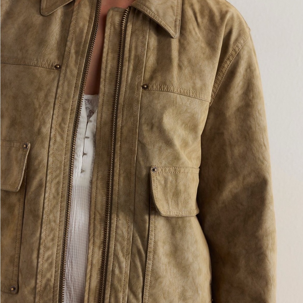 Free People Blair Vegan Suede Jacket
